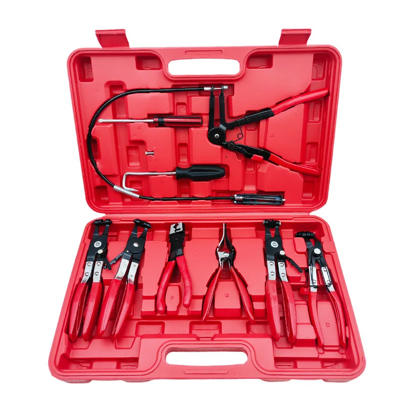 9-Piece Hose Clamp Pliers Set | Vise-Style Pipe & Fuel Line Pliers – All-in-One Auto Repair Tool Kit!
9-Piece Hose Clamp Pliers Set | Vise-Style Pipe & Fuel Line Pliers – All-in-One Auto Repair Tool Kit!