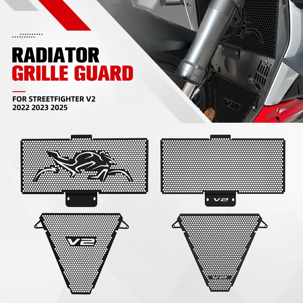 For DUCATI Streetfighter V2 2022 2023 2024 Motorcycle Accessories Radiator Guard Oil Cooler Upper And Lower Radiator Guard Set
For DUCATI Streetfighter V2 2022 2023 2024 Motorcycle Accessories Radiator Guard Oil Cooler Upper And Lower Radiator Guard Set