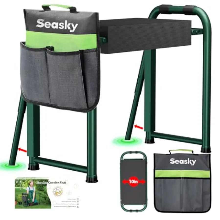 Foldable Garden Kneeler and Seat, Anti-Tipping Gardening Bench Widened Thick Soft Kneeling Pad, Heavy Duty Gardening Stool with
Foldable Garden Kneeler and Seat, Anti-Tipping Gardening Bench Widened Thick Soft Kneeling Pad, Heavy Duty Gardening Stool with