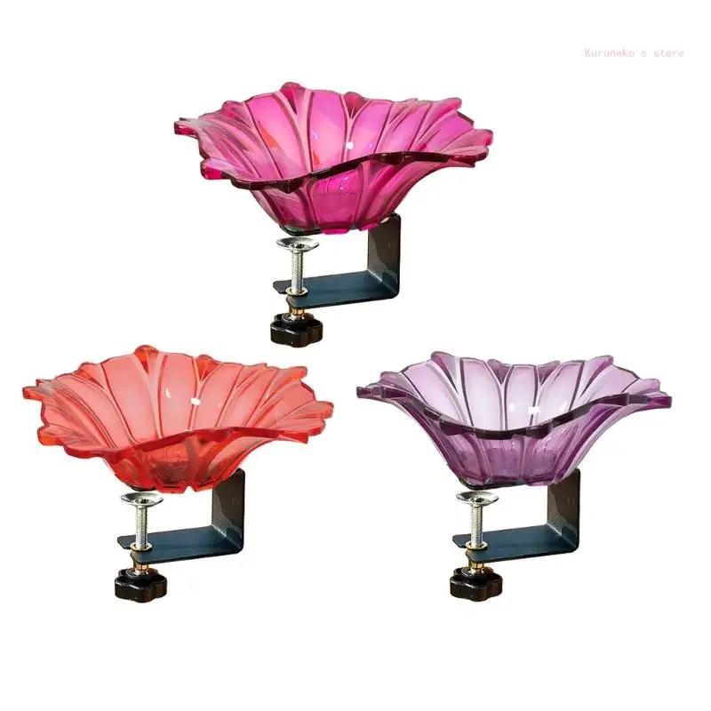 Decorative Flower Bird Bath Bowl for Garden Yard Balcony Railing Birdwatching Bath Tray for Nature Lover
Decorative Flower Bird Bath Bowl for Garden Yard Balcony Railing Birdwatching Bath Tray for Nature Lover