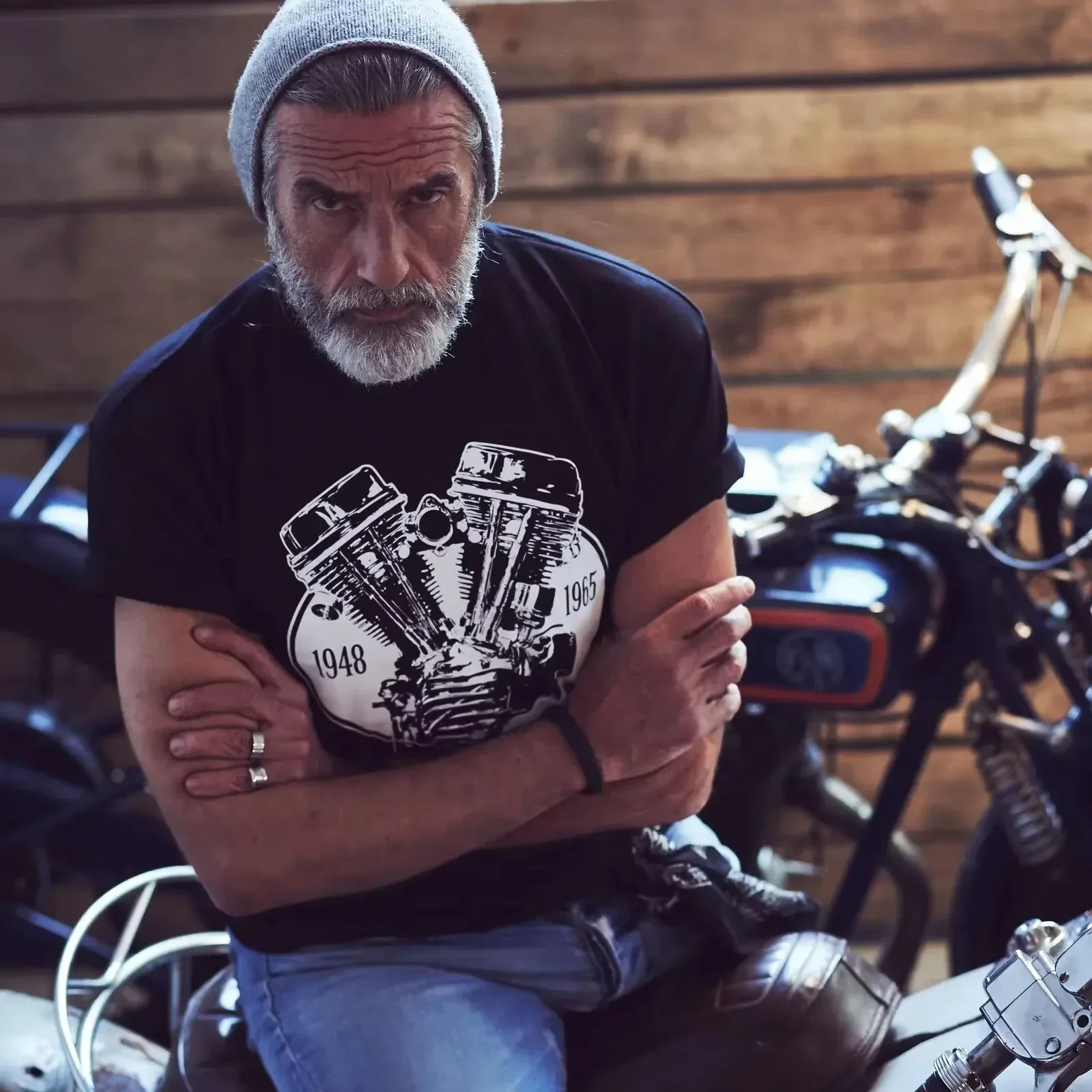 Motorcyclist Men's Cotton T-Shirt Motorcycle Large Size Printed Cool Streetwear Vintage Kitchen Knife Motorcycle Top
Motorcyclist Men's Cotton T-Shirt Motorcycle Large Size Printed Cool Streetwear Vintage Kitchen Knife Motorcycle Top