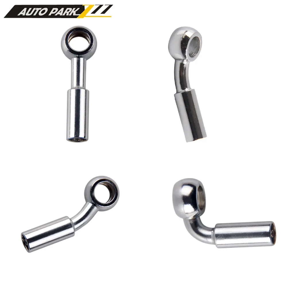 Motorcycle motor bike hydraulic brake oil hose line banjo fitting crimping style straight 28 90 degree bend Steel 10mm I.D hole
Motorcycle motor bike hydraulic brake oil hose line banjo fitting crimping style straight 28 90 degree bend Steel 10mm I.D hole
