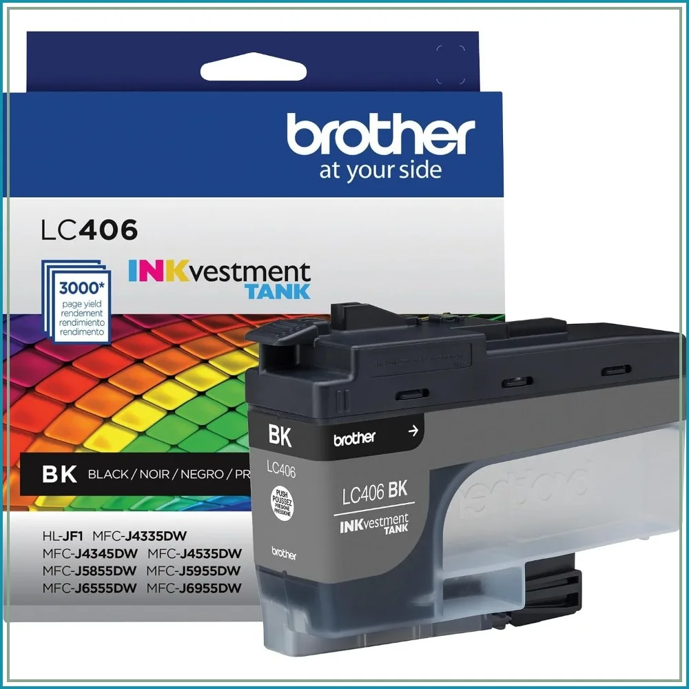 Standard Yield Black Ink Cartridge, 3000 Pages, Compatible with Brother MFC-J4335DW, MFC-J4535DW
Standard Yield Black Ink Cartridge, 3000 Pages, Compatible with Brother MFC-J4335DW, MFC-J4535DW