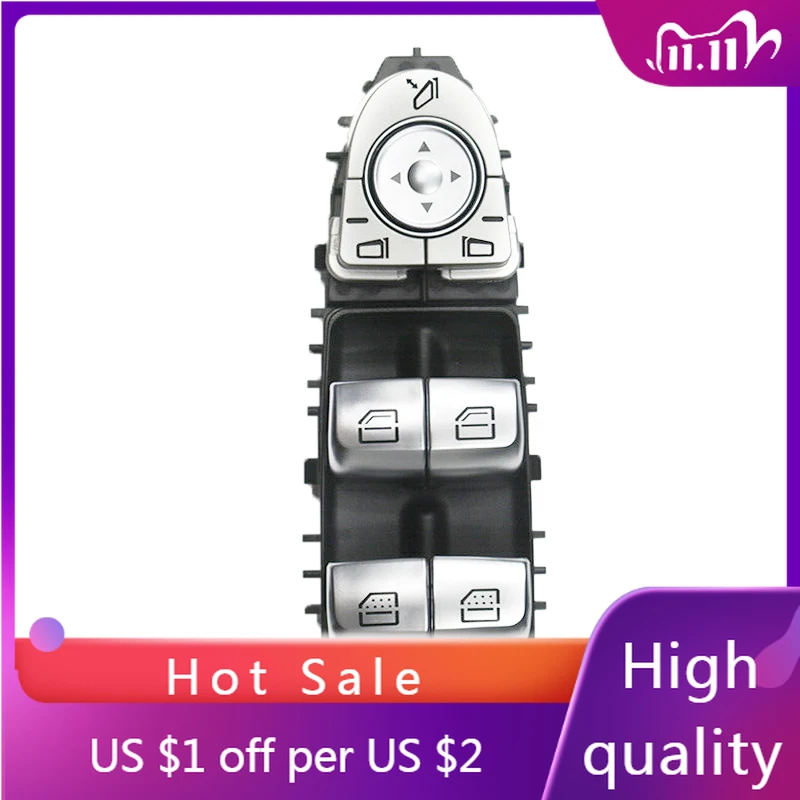 Window Main Control Button Switch Power Window Switch For Mercedes-Benz 2016-2019 C253 X253 GLC 200 260 300 4MATIC 2229056800
Window Main Control Button Switch Power Window Switch For Mercedes-Benz 2016-2019 C253 X253 GLC 200 260 300 4MATIC 2229056800