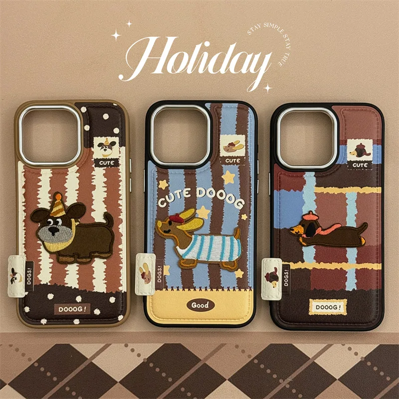 Милый чехол для телефона с 3D вышивкой «Такса и щенка» для iPhone 17, Air 16, 15, 14, 13, Pro Max, противоударная задняя крышка с милой собакой
Милый чехол для телефона с 3D вышивкой «Такса и щенка» для iPhone 17, Air 16, 15, 14, 13, Pro Max, противоударная задняя крышка с милой собакой