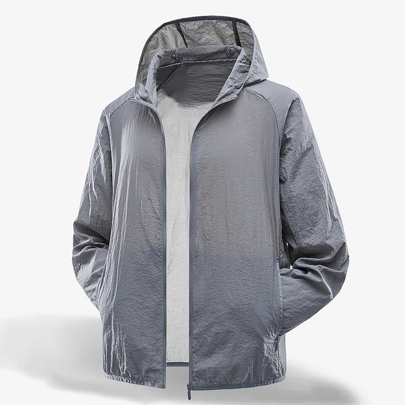 Breathable and UV Resistant Skin Clothing Outdoor Travel Fitness Sunscreen Clothing Cool Men's New High Quality Ice Silk Jacket
Breathable and UV Resistant Skin Clothing Outdoor Travel Fitness Sunscreen Clothing Cool Men's New High Quality Ice Silk Jacket