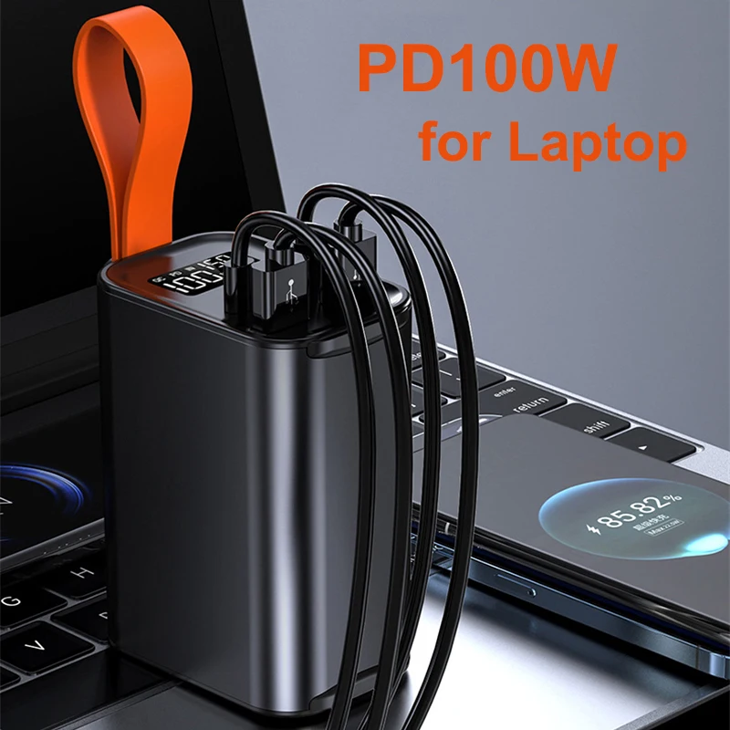 Power Bank 30000mAh Type C PD 100W Two-Way Fast Charging for iPhone 16 Huawei Xiaomi Samsung Laptop Powerbank with Camping Light
Power Bank 30000mAh Type C PD 100W Two-Way Fast Charging for iPhone 16 Huawei Xiaomi Samsung Laptop Powerbank with Camping Light