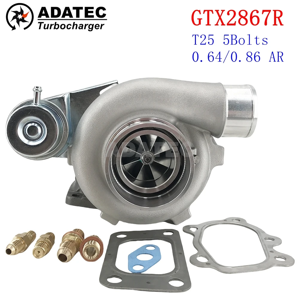 GTX2867R Turbo Dual Ceramic Ball Bearing Billet Wheel 275-550 HP Turbine Housing 0.64/0.86A/R T25 5Bolts GTX-Series
GTX2867R Turbo Dual Ceramic Ball Bearing Billet Wheel 275-550 HP Turbine Housing 0.64/0.86A/R T25 5Bolts GTX-Series