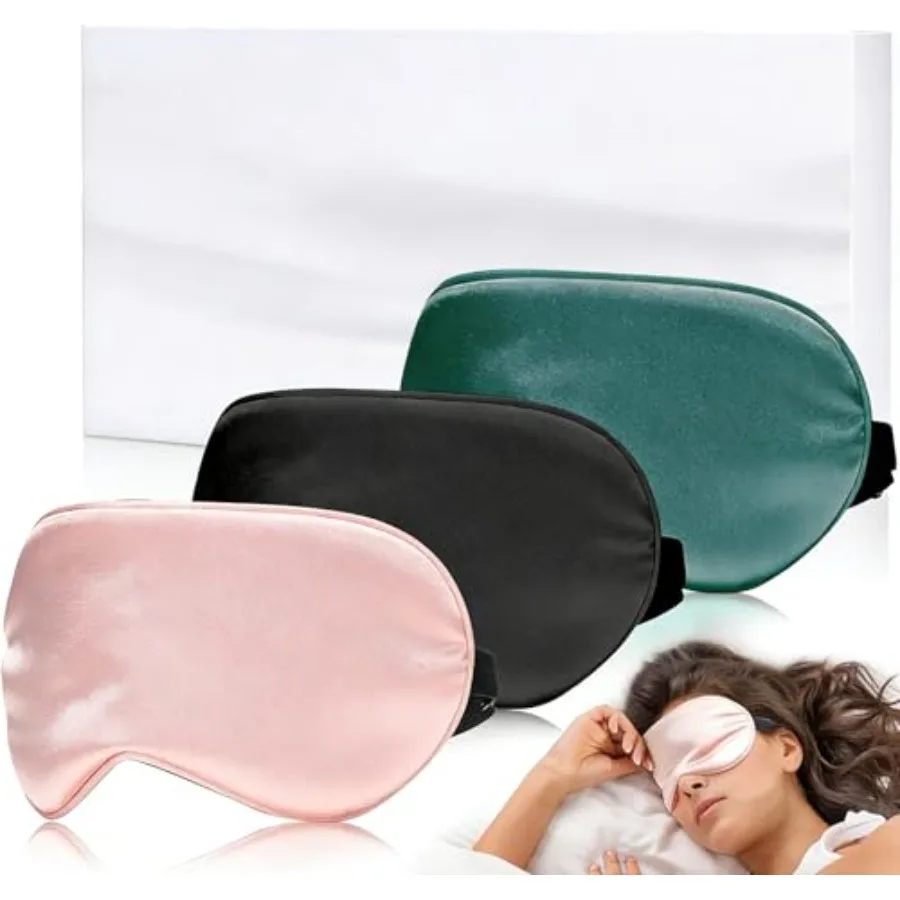 Eye Mask for Sleeping, Silk Sleep Masks for Women Men-Blindfold for Travel on Airplane, 100% Pure Silk Eye Mask for Sleep with
Eye Mask for Sleeping, Silk Sleep Masks for Women Men-Blindfold for Travel on Airplane, 100% Pure Silk Eye Mask for Sleep with