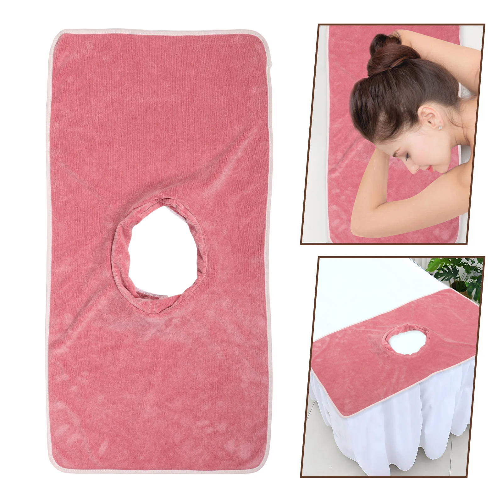 Bedside Towel Face Hole Cover Breathable Massage Table Covers with Scarf Accessories Cave Fiber Facial Pad for
Bedside Towel Face Hole Cover Breathable Massage Table Covers with Scarf Accessories Cave Fiber Facial Pad for