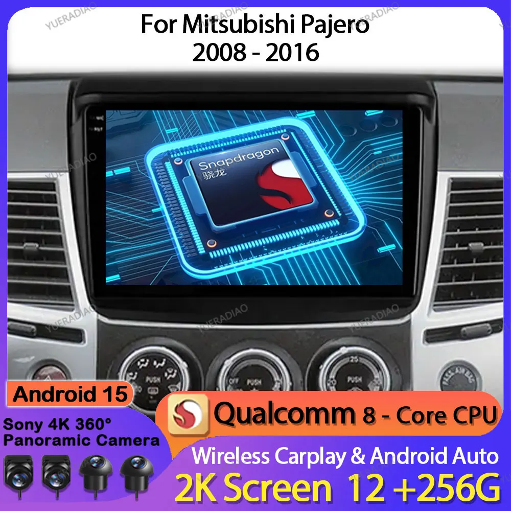 Автомобильный радиоприемник Android 15 для Mitsubishi Pajero Sport 2 2008-2016 Мультимедийный видеоплеер 2DIN GPS NAVI Qualcomm 4G LTE 5G WIFI BT
Автомобильный радиоприемник Android 15 для Mitsubishi Pajero Sport 2 2008-2016 Мультимедийный видеоплеер 2DIN GPS NAVI Qualcomm 4G LTE 5G WIFI BT