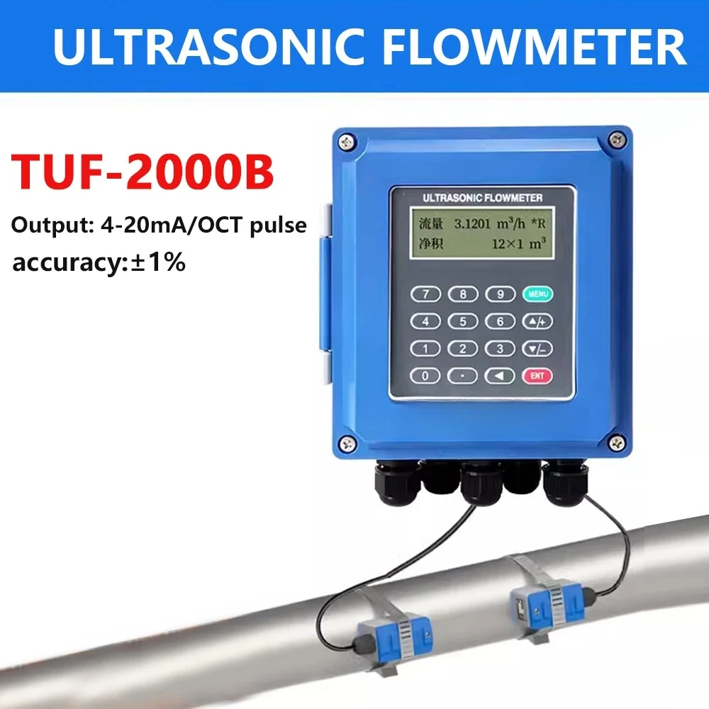 TM-1 Ultrasonic Flow Meter Sensor DN50-700mm IP67 4-20mA Industrial Liquid Water Meter
TM-1 Ultrasonic Flow Meter Sensor DN50-700mm IP67 4-20mA Industrial Liquid Water Meter