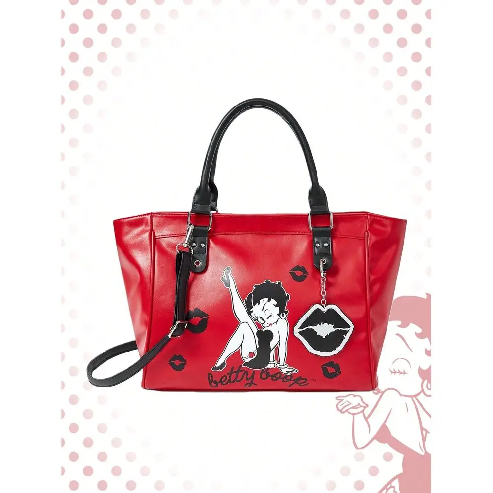 Boop Women Cartoon Figure Graphic Pink Motorcycle Bag Fitness Commuting Tote Bag Soft Leather Travel Bag Eyelet Bombshell Bag
Boop Women Cartoon Figure Graphic Pink Motorcycle Bag Fitness Commuting Tote Bag Soft Leather Travel Bag Eyelet Bombshell Bag
