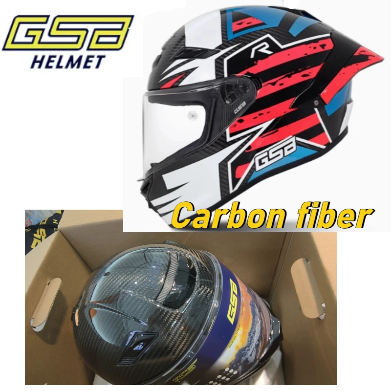 GSB Motorcycle Helmet RC5 Carbon Fiber Full Overlay Locomotive Travel Cycling Rally Full Helmet casco moto cascos para moto
GSB Motorcycle Helmet RC5 Carbon Fiber Full Overlay Locomotive Travel Cycling Rally Full Helmet casco moto cascos para moto