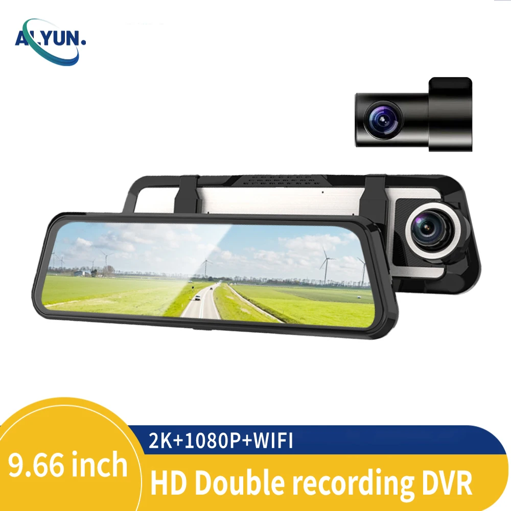 10Inch Dual lens 2k Dash Cam WiFi APP Connection Mirror DVR Auto Car Camera Night Vision GSensor Registrar Black box
10Inch Dual lens 2k Dash Cam WiFi APP Connection Mirror DVR Auto Car Camera Night Vision GSensor Registrar Black box