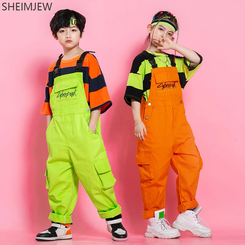 Children's Hip Hop Girls Boys Dance Costume Jazz Dance Costume Party Performance Stage Overalls Green Orange T-shirt Jumpsuit
Children's Hip Hop Girls Boys Dance Costume Jazz Dance Costume Party Performance Stage Overalls Green Orange T-shirt Jumpsuit