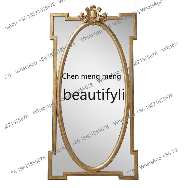 French full body full-length mirror, exquisite retro floor mirror, large size vanity mirror
French full body full-length mirror, exquisite retro floor mirror, large size vanity mirror