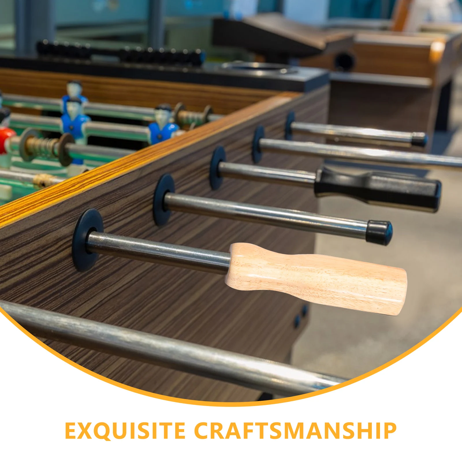 Solid Wood Handle Soccer Table Accessories Convenient Foosball Grips Wooden Handles
Solid Wood Handle Soccer Table Accessories Convenient Foosball Grips Wooden Handles