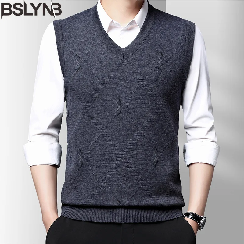 New Fashion Brand Men's Pullover Sweater Vest Sleeveless Slim Fit Jumpers Knitwear Casual Male Warm Clothing
New Fashion Brand Men's Pullover Sweater Vest Sleeveless Slim Fit Jumpers Knitwear Casual Male Warm Clothing
