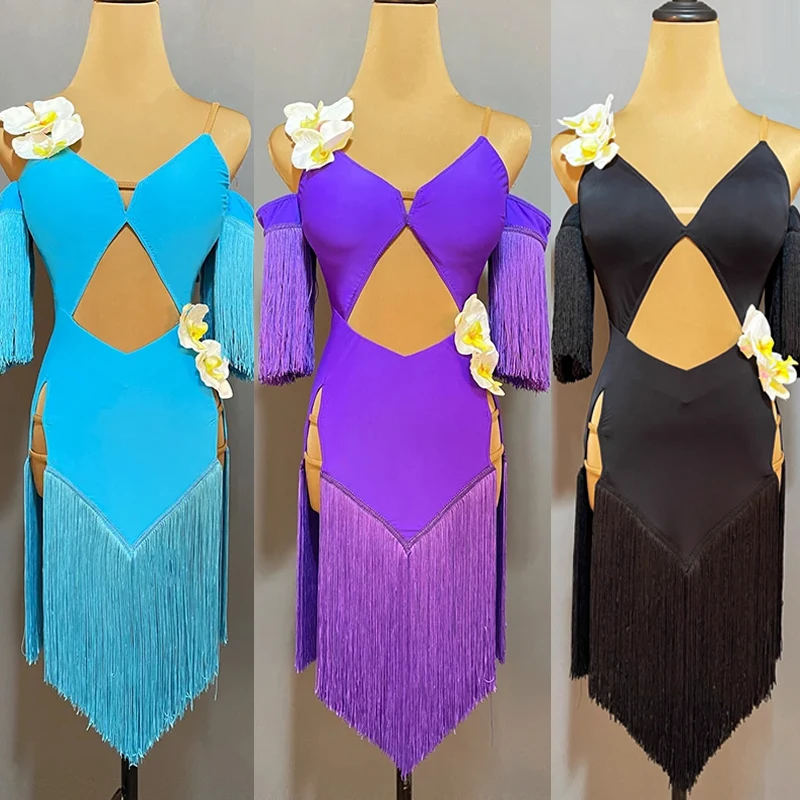 Tassel Latin Dance Dress Women Professional Competition Costume Sexy Backless Performance Wear Cha Cha Samba Dance Dress DL10672
Tassel Latin Dance Dress Women Professional Competition Costume Sexy Backless Performance Wear Cha Cha Samba Dance Dress DL10672