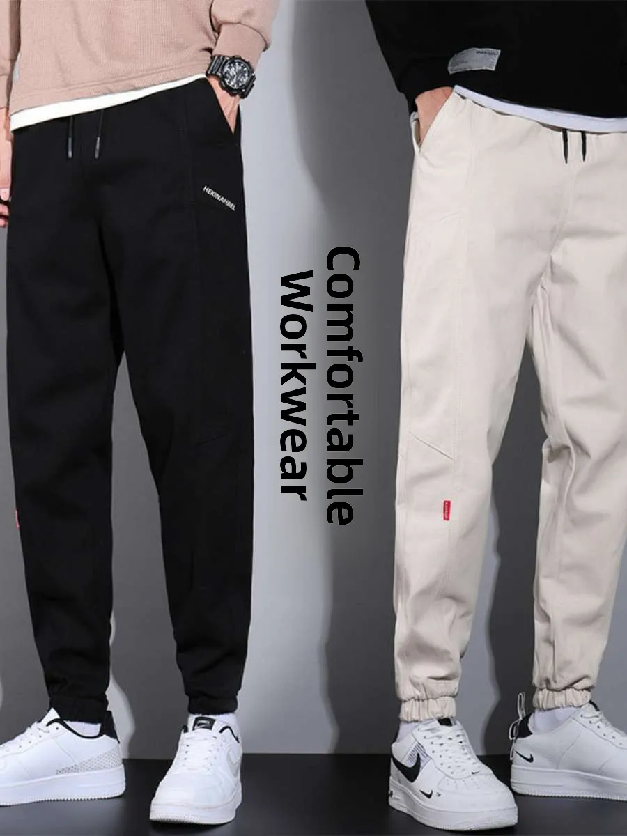 Wear-Resistant Loose Casual Work Pants Long Trousers for Men Spring Autumn Versatile Comfortable Thickened Fleece mid Waist
Wear-Resistant Loose Casual Work Pants Long Trousers for Men Spring Autumn Versatile Comfortable Thickened Fleece mid Waist