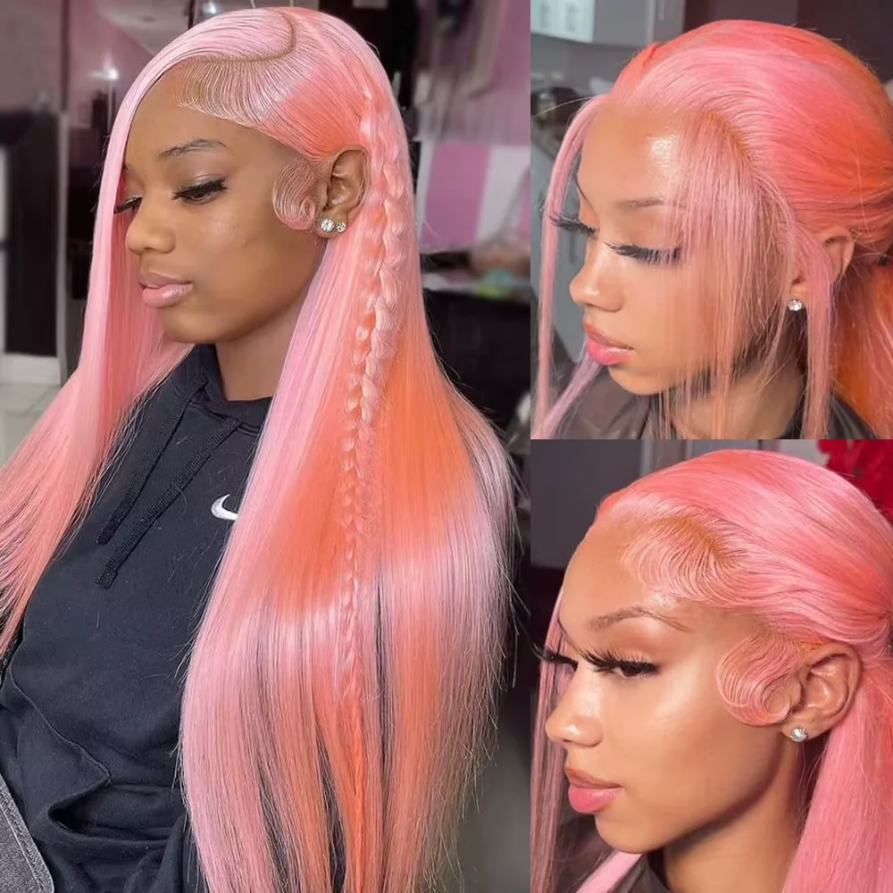 30 Inch 13x6 HD Lace Frontal Wig Pink Human Hair Brazilan Pink Bone Straight Human Hair Lace Front Wigs Human Hair For Women
30 Inch 13x6 HD Lace Frontal Wig Pink Human Hair Brazilan Pink Bone Straight Human Hair Lace Front Wigs Human Hair For Women