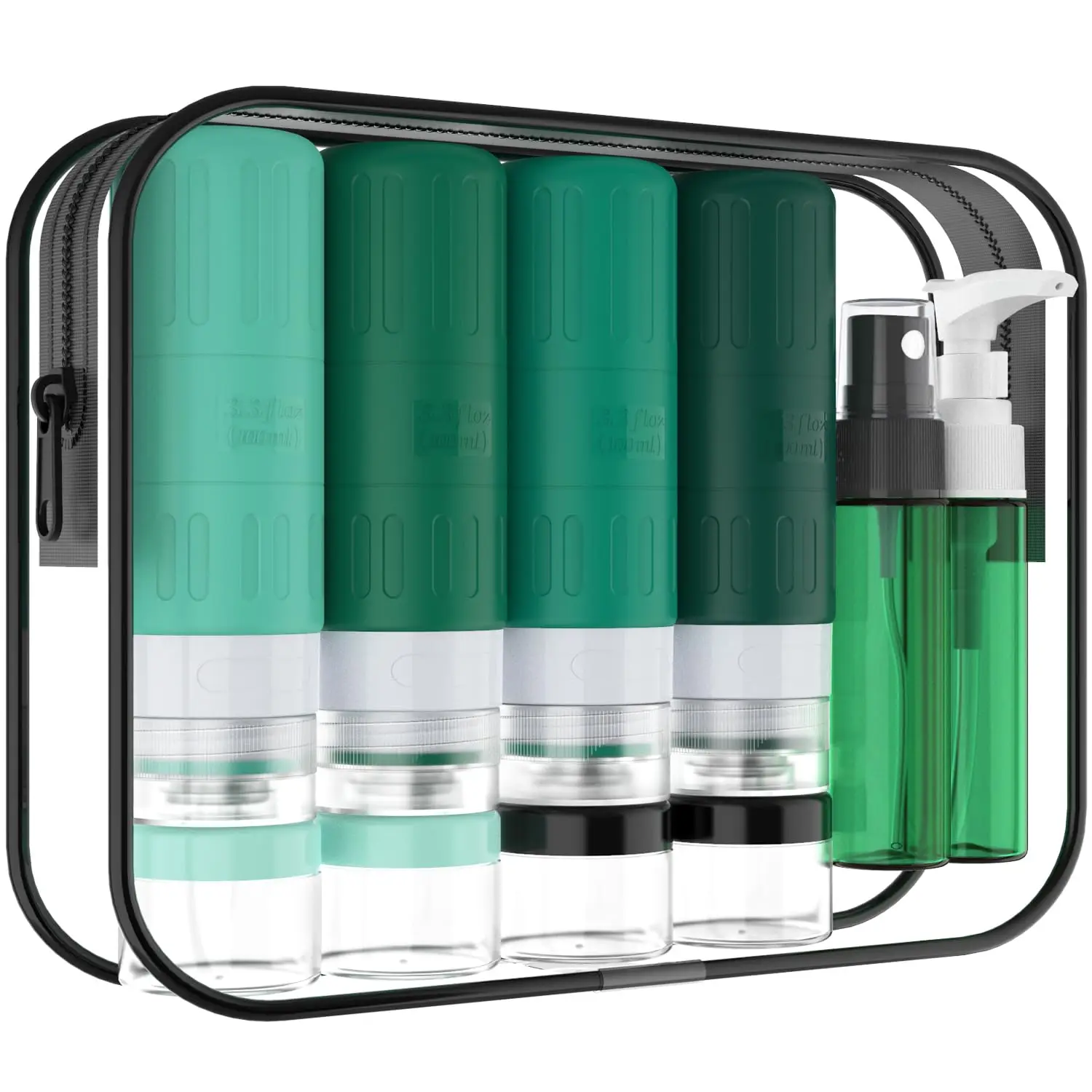 18-Pack Travel Toiletry Bottles, TSA Approved 3.3oz Leak-Proof Silicone Containers for Shampoo, Lotion
18-Pack Travel Toiletry Bottles, TSA Approved 3.3oz Leak-Proof Silicone Containers for Shampoo, Lotion