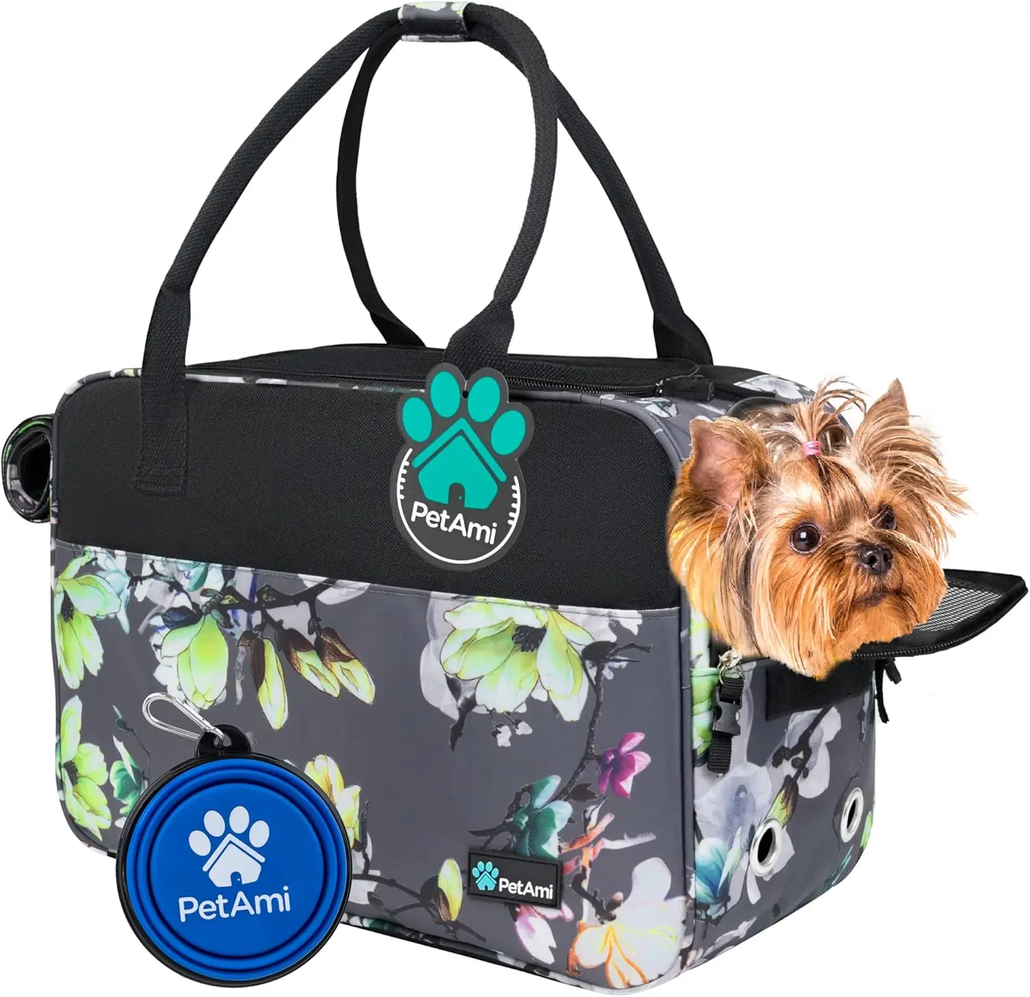 Dog Purse Carrier for Small Dogs, Airline Approved Soft Sided Pet Carrier with Pockets, Ventilated Dog Carrying Bag for Puppy
Dog Purse Carrier for Small Dogs, Airline Approved Soft Sided Pet Carrier with Pockets, Ventilated Dog Carrying Bag for Puppy