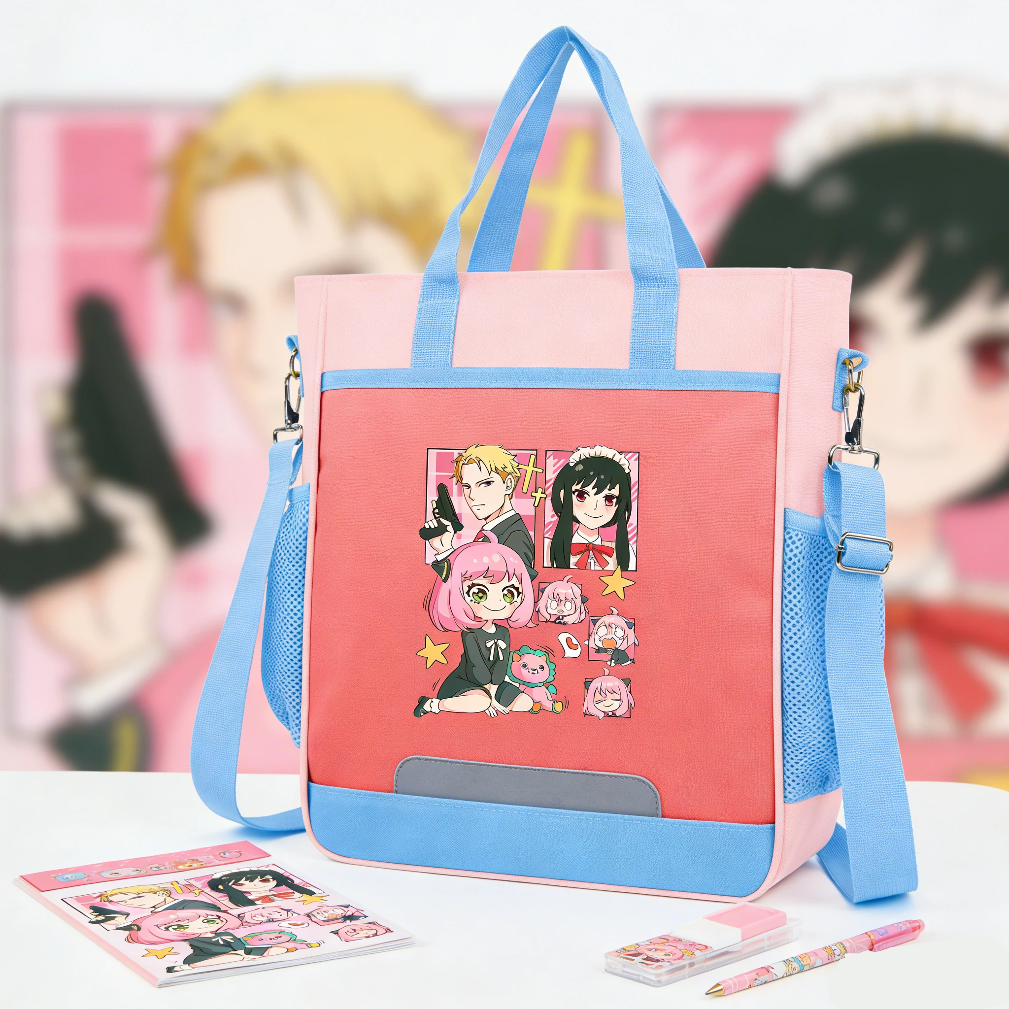 Anime SPY Family Top-handle Handbags Girls Oxford Totes Shoulder Bag Cartoon Messenger Bag Students Schoolbag Travel Daypack
Anime SPY Family Top-handle Handbags Girls Oxford Totes Shoulder Bag Cartoon Messenger Bag Students Schoolbag Travel Daypack