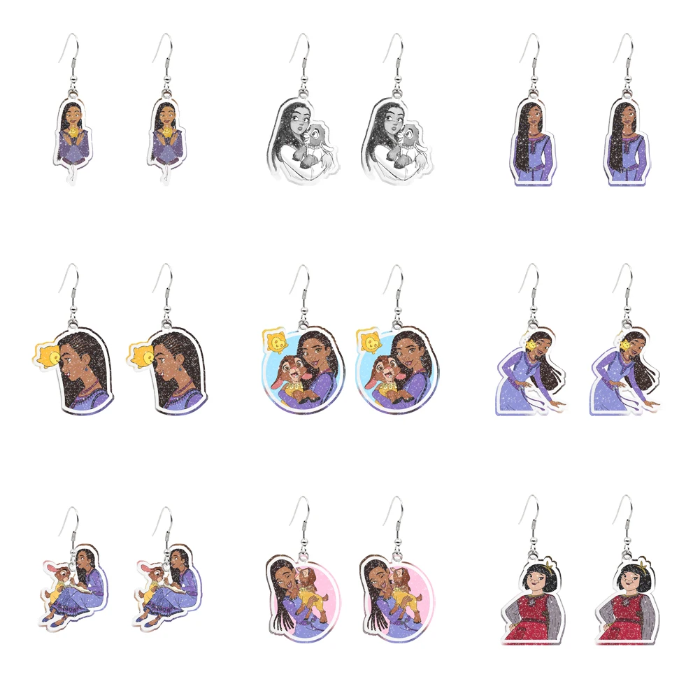 Disney Wish Movie Pendant Earrings Design Drop Earrings Transparent Glitter Acrylic Women Girl Jewelry Accessories Gifts
Disney Wish Movie Pendant Earrings Design Drop Earrings Transparent Glitter Acrylic Women Girl Jewelry Accessories Gifts
