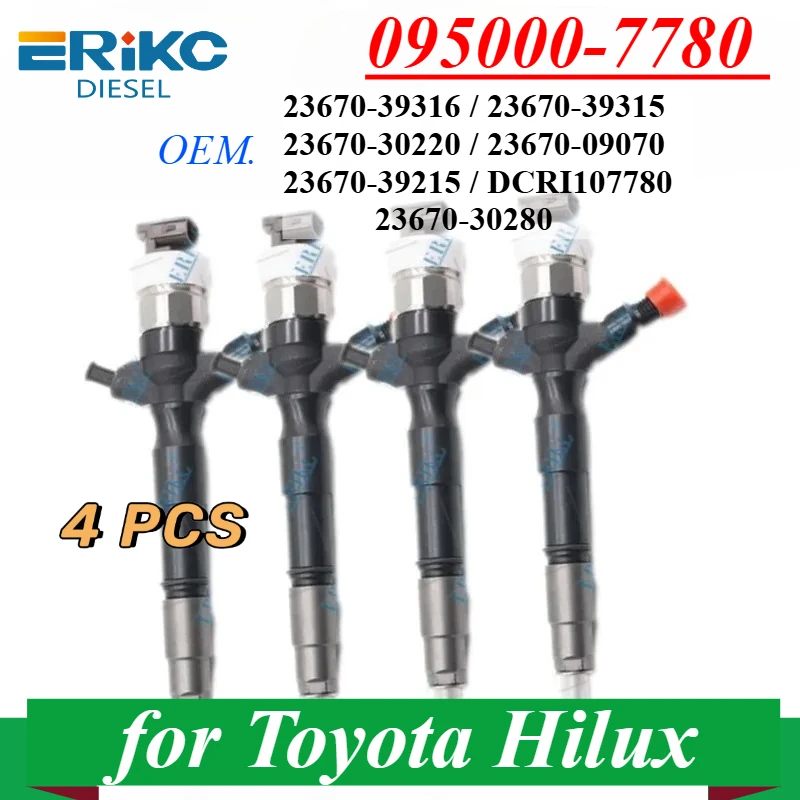 4X 095000-7780 23670-30280 форсунка дизельного топлива 0950007781 для Toyota Hilux 23670-39316 23670-39315 23670-30220 2367009070
4X 095000-7780 23670-30280 форсунка дизельного топлива 0950007781 для Toyota Hilux 23670-39316 23670-39315 23670-30220 2367009070
