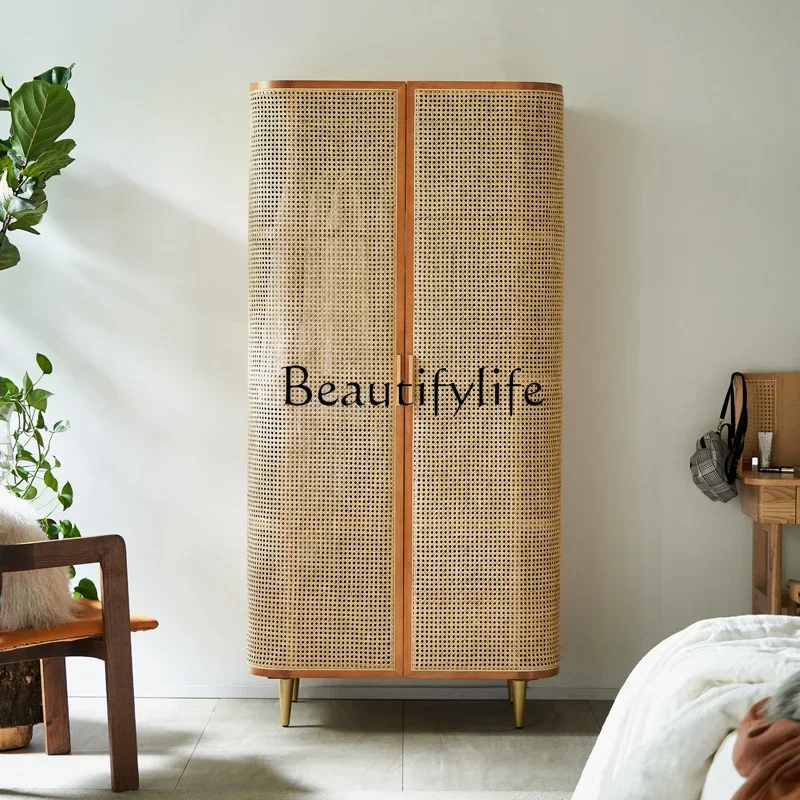 S Simple Rattan Wardrobe Home Bedroom Solid Wood Wardrobe Creative B & B Small Apartment Locker
S Simple Rattan Wardrobe Home Bedroom Solid Wood Wardrobe Creative B & B Small Apartment Locker