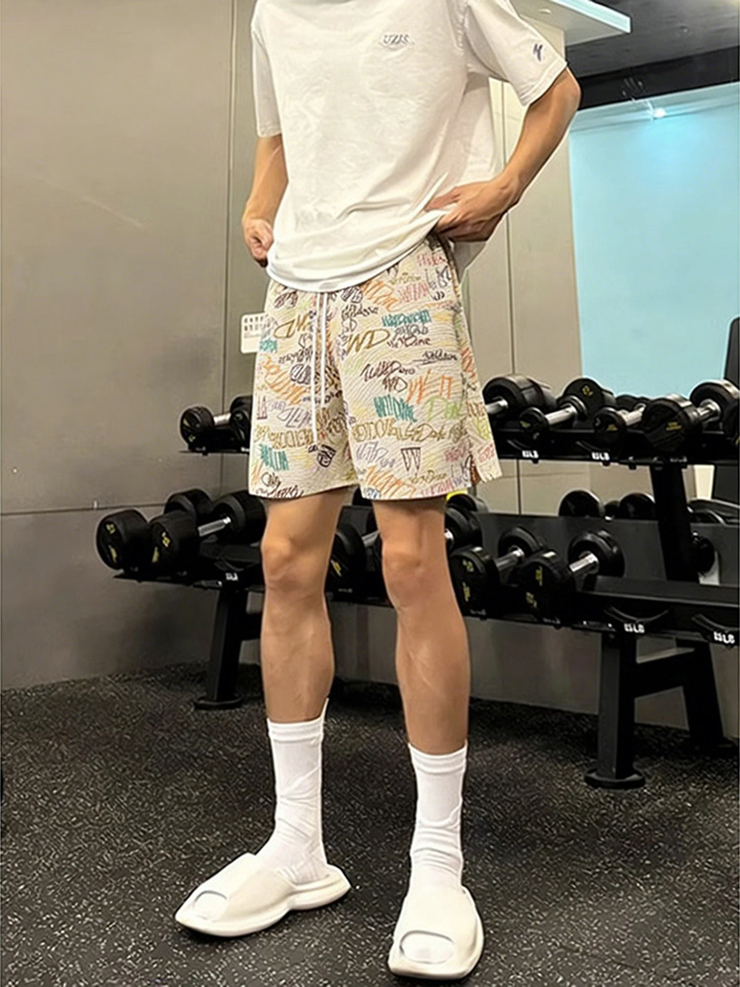 American fiti Sport orts Men's Summer Cleanfit Beach Casual Fitn Four-Quarter Trousers Straight Leg High Waist
American fiti Sport orts Men's Summer Cleanfit Beach Casual Fitn Four-Quarter Trousers Straight Leg High Waist