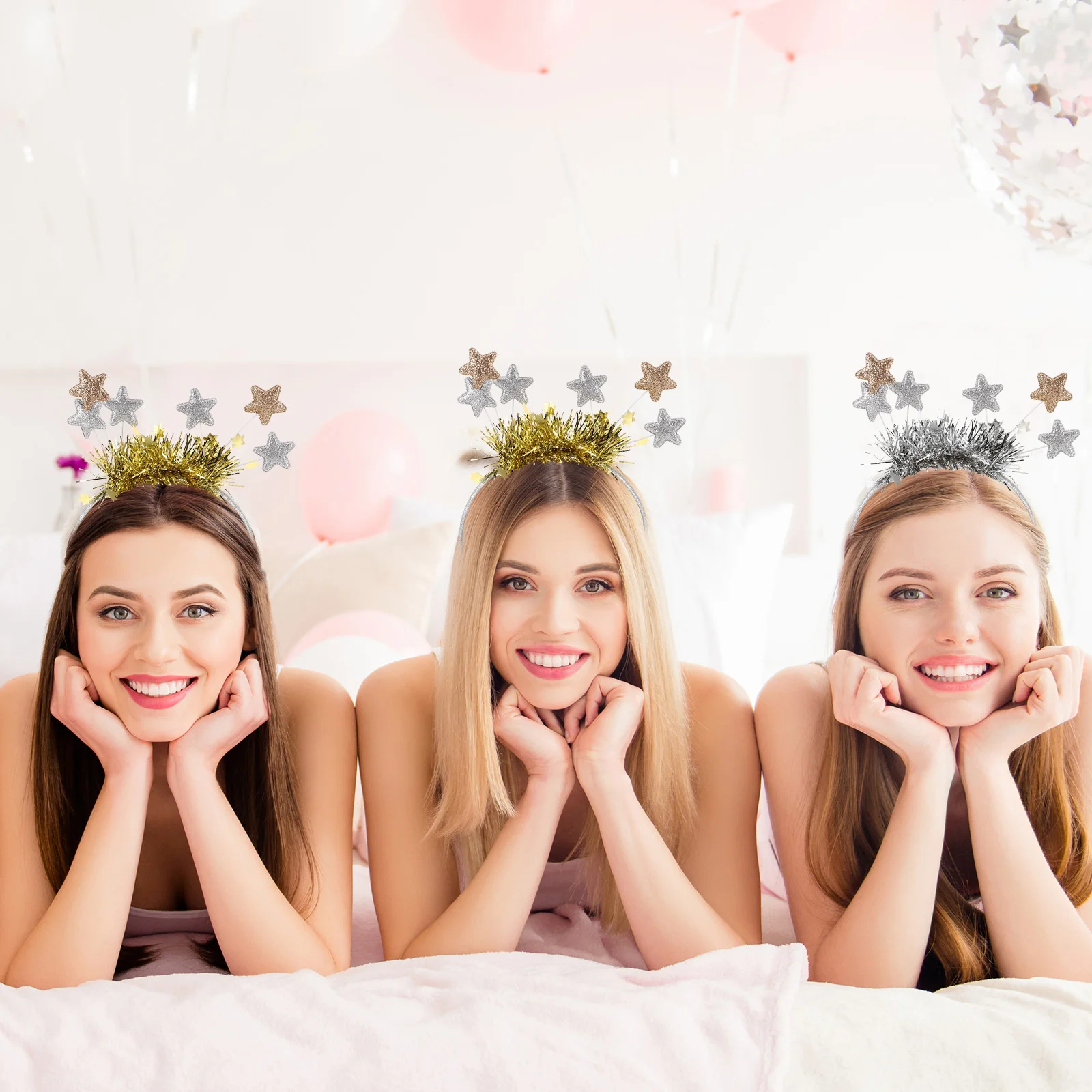 2Pcs Christmas Star Headbands Glitter Party Hairbands New Year Celebration Holiday Headwear Festive Accessories
2Pcs Christmas Star Headbands Glitter Party Hairbands New Year Celebration Holiday Headwear Festive Accessories