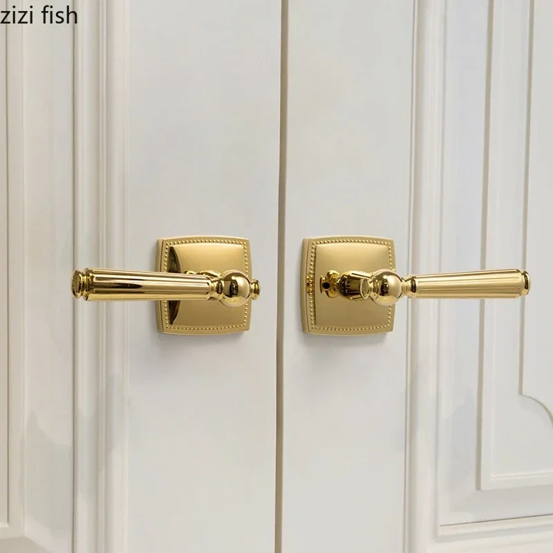 Living Room Double Handle Door Lock Universal Silent Locks Bedroom Magnetic Lock Golden Split Locks Door Hardware Accessories
Living Room Double Handle Door Lock Universal Silent Locks Bedroom Magnetic Lock Golden Split Locks Door Hardware Accessories