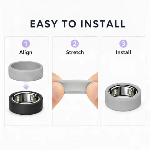 for oura 5 Case Health Waterproof Fitness Monitor Heart Rate Sleep Blood Oxygen Tracking Device Sport Activity