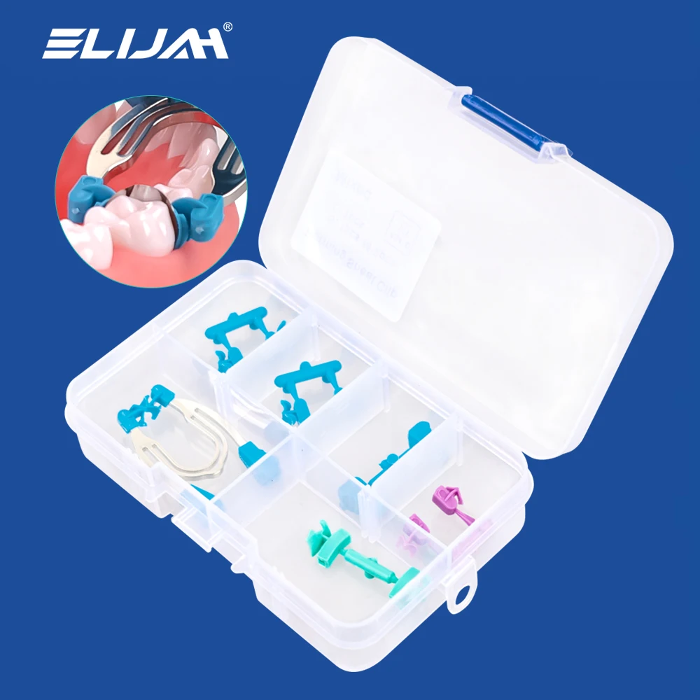 ELIJAH Dental Matrix Sectional Contoured Plier Kit Metal Spring Clip Matrices Clamps Wedges Rings Dentistry Orthodontic Material
ELIJAH Dental Matrix Sectional Contoured Plier Kit Metal Spring Clip Matrices Clamps Wedges Rings Dentistry Orthodontic Material