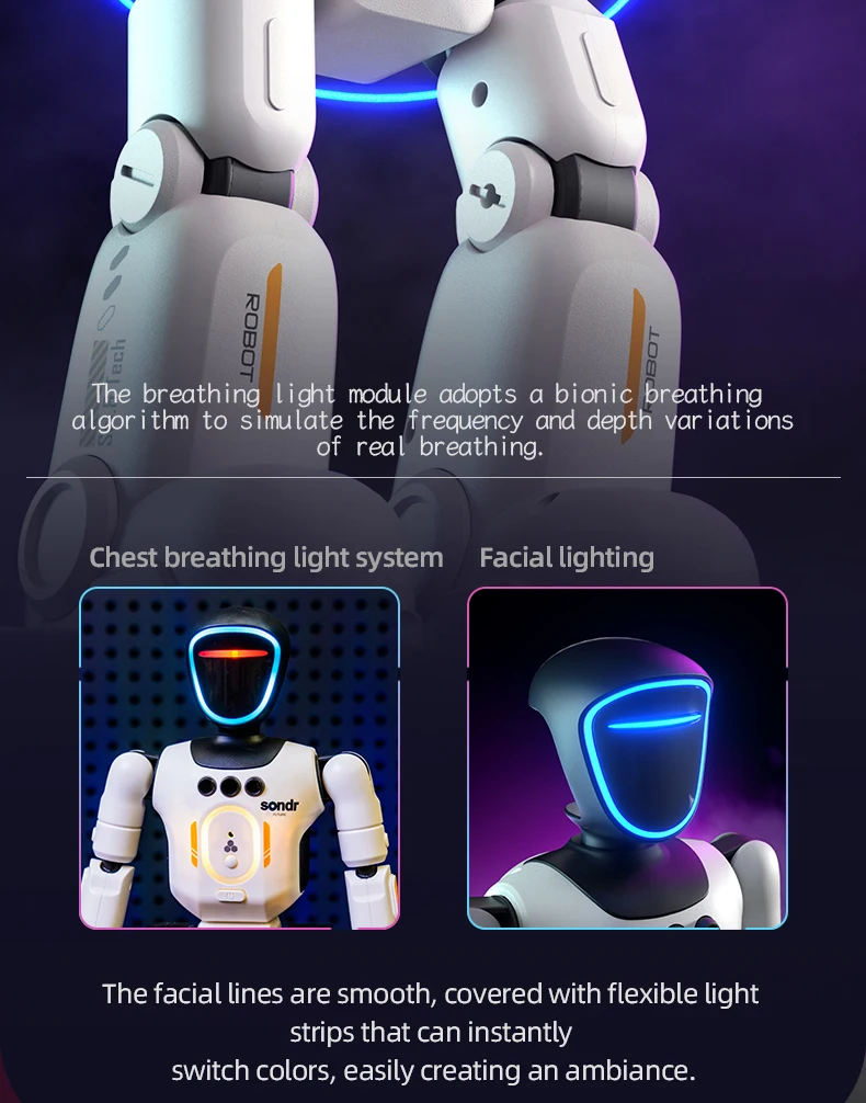 Smart Dancing RC Robot Toy 2.4G Joint Mobility Breathing Light Recording Function RC Robot Intelligent Robot for Children Toys
Smart Dancing RC Robot Toy 2.4G Joint Mobility Breathing Light Recording Function RC Robot Intelligent Robot for Children Toys