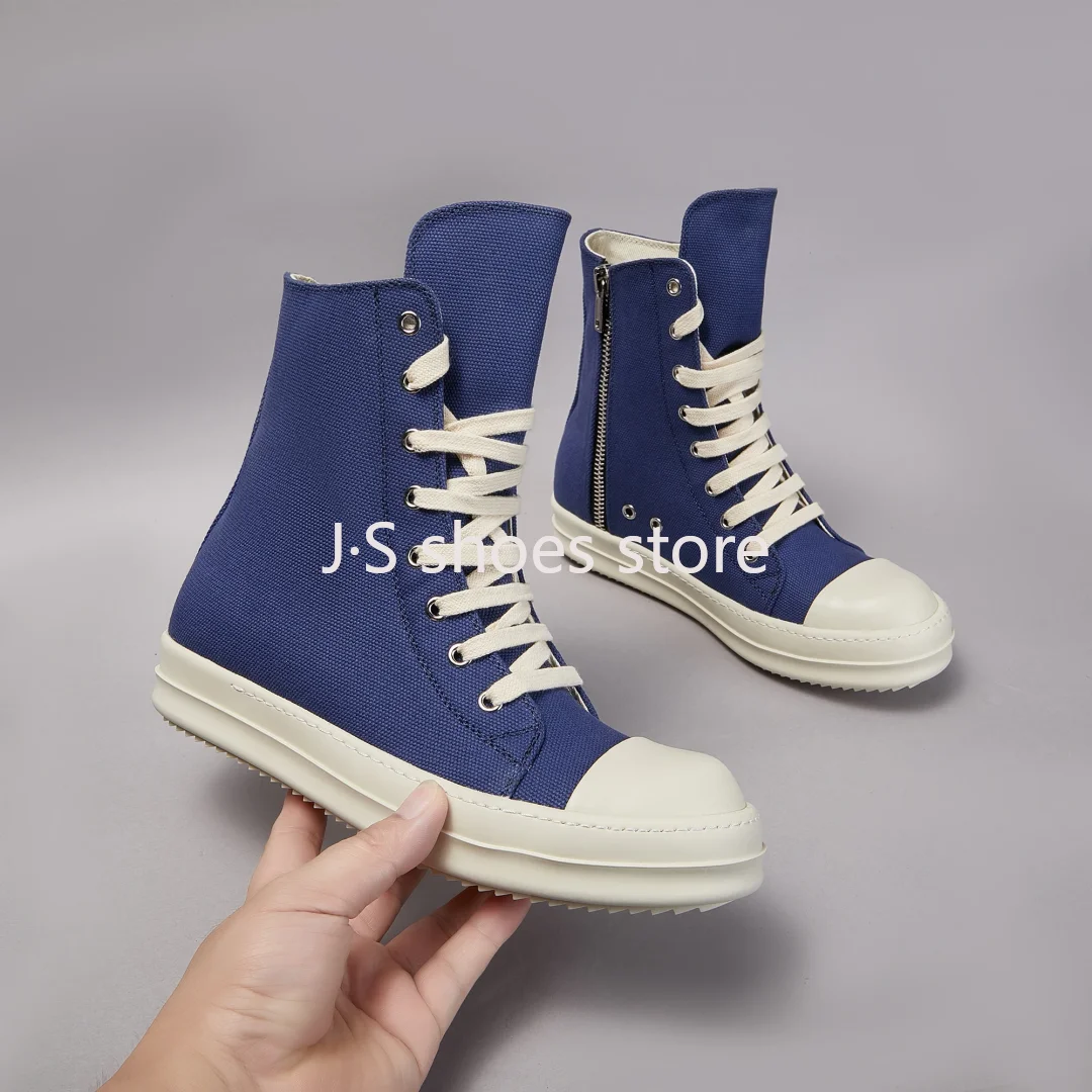 Ricks Geobasket Blue Canvas High Top Shoe Owens Designer Shoes Men Sneaker Owen Boot Zipper Women Ankle Boots Casual Sneakers
Ricks Geobasket Blue Canvas High Top Shoe Owens Designer Shoes Men Sneaker Owen Boot Zipper Women Ankle Boots Casual Sneakers