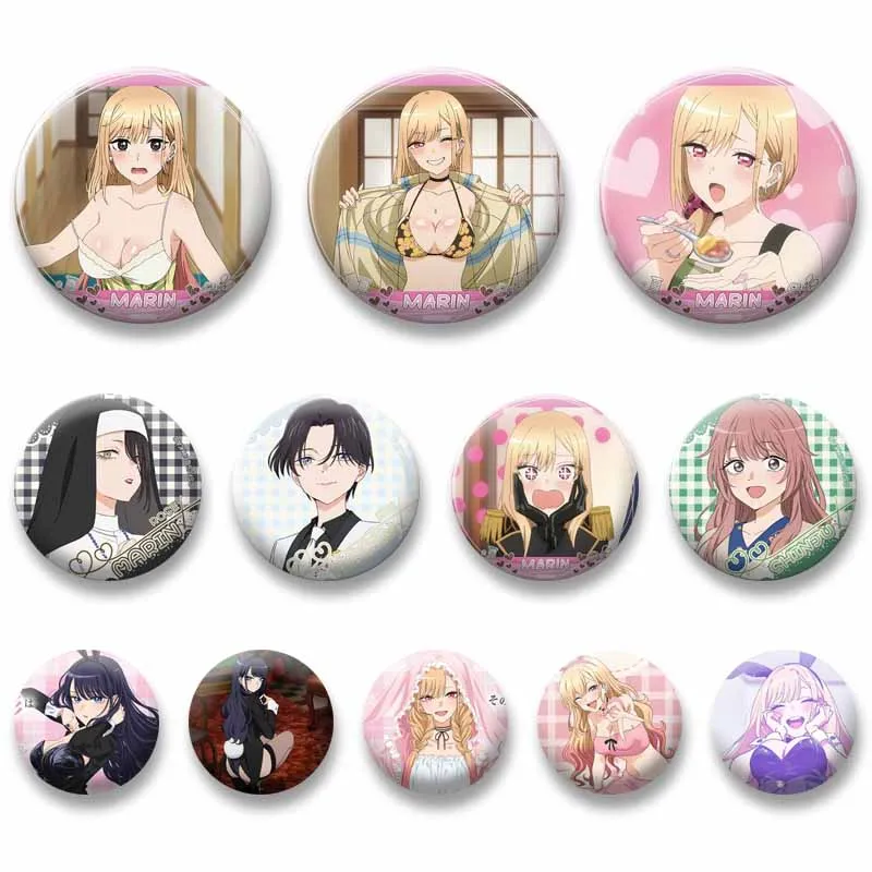 M-My Dress-Up Darling Anime Soft Button Pin Gojo Wakana Marin Kitakawa Badge Bag Hat Decor Jewelry Brooch Cosplay Accessries
M-My Dress-Up Darling Anime Soft Button Pin Gojo Wakana Marin Kitakawa Badge Bag Hat Decor Jewelry Brooch Cosplay Accessries