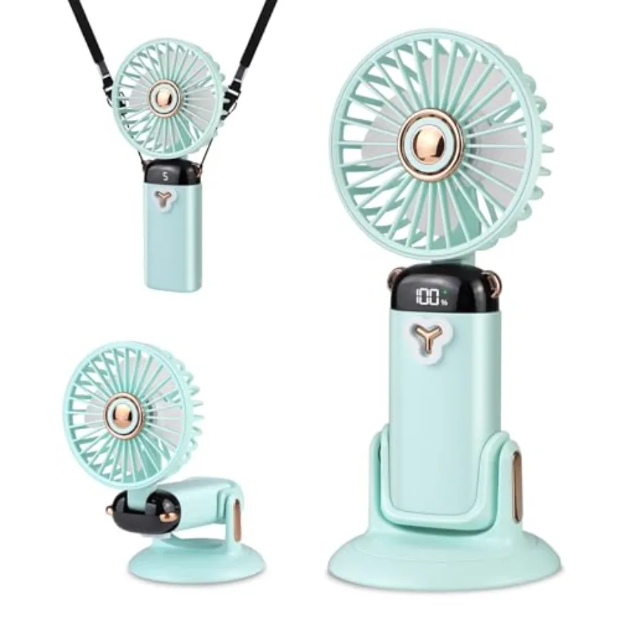 Versatile 4-in-1 Portable Handheld Fan, Battery Operated Fan with Base, 90°Ajustable, Rechargeable Mini Fans, digital display a
Versatile 4-in-1 Portable Handheld Fan, Battery Operated Fan with Base, 90°Ajustable, Rechargeable Mini Fans, digital display a
