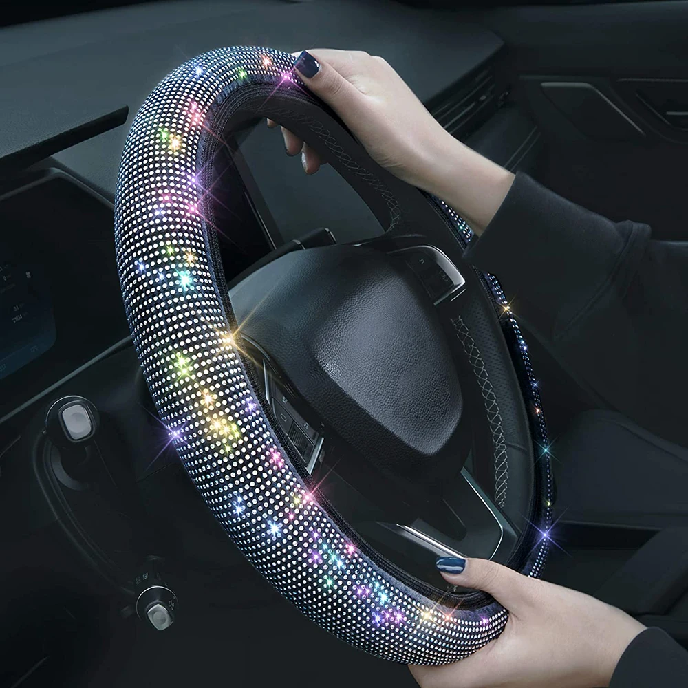 Crystal Car Steering Wheel Cover For Women Girls Cute Glitter Steer Wheel Cover Bling Rhinestone Diamond For Kia car
Crystal Car Steering Wheel Cover For Women Girls Cute Glitter Steer Wheel Cover Bling Rhinestone Diamond For Kia car