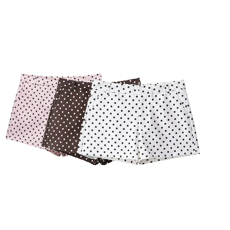 Women's Polka Dot Mini Shorts Spring Summer Fashion Mid Waist With Pockets Casual Female Chic Shorts
Women's Polka Dot Mini Shorts Spring Summer Fashion Mid Waist With Pockets Casual Female Chic Shorts