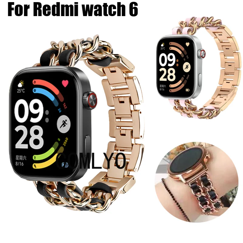 For Redmi watch 6 Smart watch Strap Band Smartwatch Stainless Steel DIY Wristband Women Men Belt
For Redmi watch 6 Smart watch Strap Band Smartwatch Stainless Steel DIY Wristband Women Men Belt