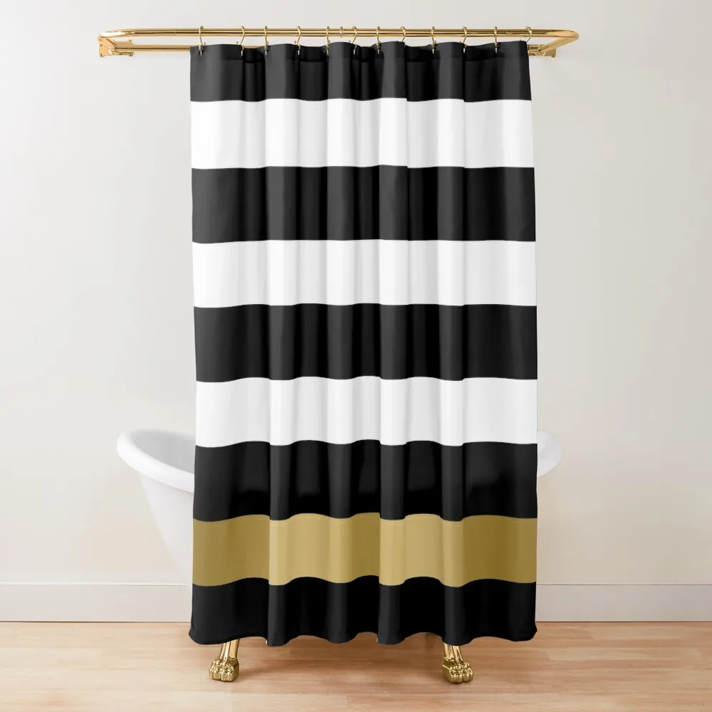 Black White And Gold Stripes Shower Curtain Cute Shower For Bathrooms With Beautiful Designs Shower Set Cover Curtain
Black White And Gold Stripes Shower Curtain Cute Shower For Bathrooms With Beautiful Designs Shower Set Cover Curtain
