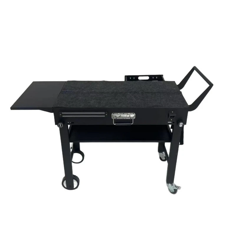 Outdoor folding table, portable cart, multi-layer wheeled barbecue picnic table
Outdoor folding table, portable cart, multi-layer wheeled barbecue picnic table