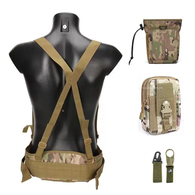 tactical suspenders CS belt Molle tactical waist belt adjustable length open hunting nylon military belts with shoulder strap
tactical suspenders CS belt Molle tactical waist belt adjustable length open hunting nylon military belts with shoulder strap