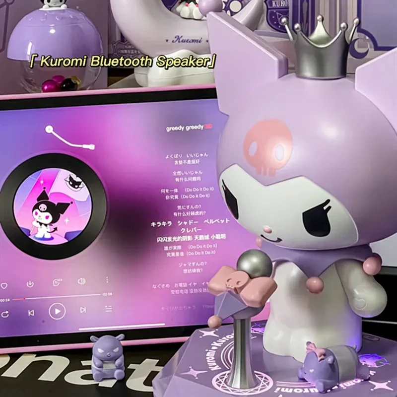 New Sanrio Kuromi Anime Figur Bluetooth Speaker Kawaii Kuromi Stage Stars Speaker Anime Sound Box Model Christmas Toy Doll Gift
New Sanrio Kuromi Anime Figur Bluetooth Speaker Kawaii Kuromi Stage Stars Speaker Anime Sound Box Model Christmas Toy Doll Gift