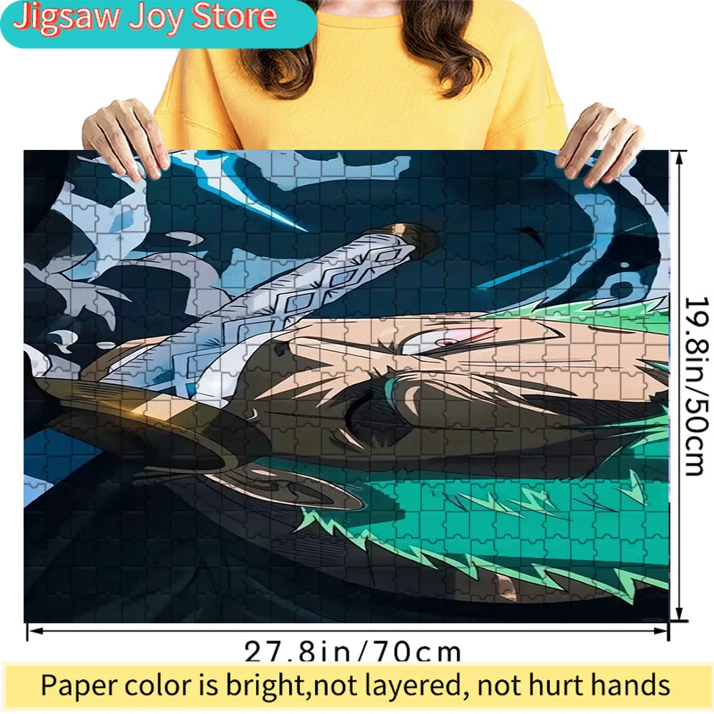Premium Paper Jigsaw Puzzle Featuring One Piece Roronoa Zoro Intense Swordsmanship Artwork, 27.8x19.8 Inches Large Size DIY Asse
Premium Paper Jigsaw Puzzle Featuring One Piece Roronoa Zoro Intense Swordsmanship Artwork, 27.8x19.8 Inches Large Size DIY Asse