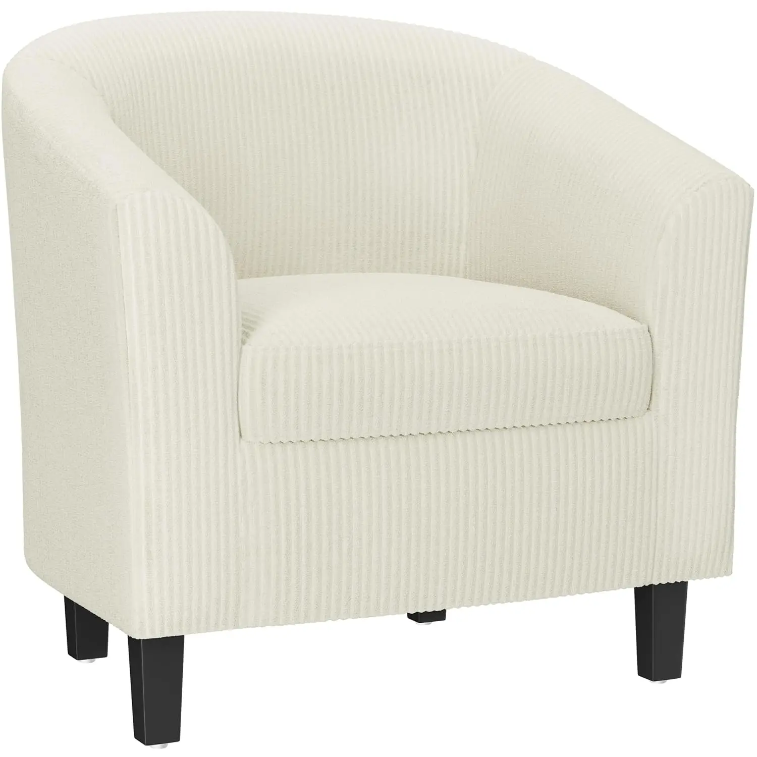 Corduroy Club Accent Barrel Chair Wood Legs Living Room Bedroom Beige, Customized
Corduroy Club Accent Barrel Chair Wood Legs Living Room Bedroom Beige, Customized